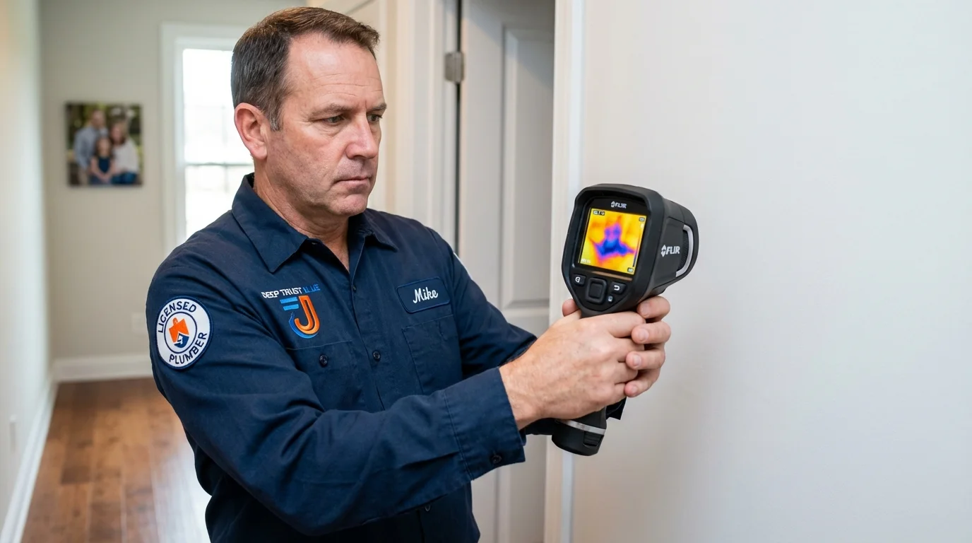Thermal imaging leak detection by Johns Plumbing LLC in Minnetonka